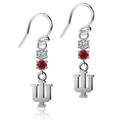 Dayna Designs Indiana Hoosiers Dangle Crystal Earrings