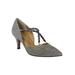 Women's Zayna Pump by J. Renee in Pewter Glitter (Size 9 1/2 M)