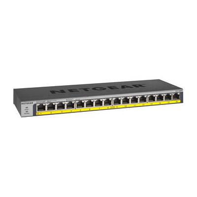 Netgear GS116PP 16-Port Gigabit PoE+ Compliant Unmanaged Switch GS116PP-100NAS