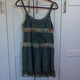 Free People Dresses | Free People Forest Green Dress Size 2 | Color: Green/Orange | Size: 2