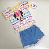 Disney Matching Sets | Disney Minnie Mouse Cute Sparkly Shorts Set | Color: Silver | Size: Various