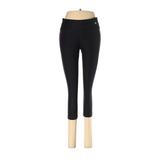 Xersion Active Pants - Mid/Reg Rise Skinny Leg Cropped: Black Activewear - Women's Size Small