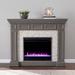 Dakesbury Color Changing Fireplace with Faux Stone - SEI Furniture FC1095959