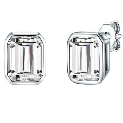Trilani Ohrstecker Sterling Silber Zirkonia in 9,6 mm Damen Image