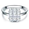 Trilani - Ring Sterling Silber Zirkonia in Silber Ringe 1 ct Damen (44.99 € / 1 ct)