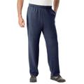 Men's Big & Tall Wicking Fleece Open Bottom Pants by KS Sport™ in Navy Marl (Size 5XL)