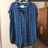 American Eagle Outfitters Tops | American Eagle Tunic Top, Size M | Color: Blue | Size: M