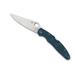 Spyderco Police 4 Folding Knife K390 Steel Leaf Blade PlainEdge Blue C07FP4K390