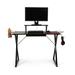 Seville Classics AIRLIFT® airLIFT 41.7" Gaming, Work from Home Office Desk Wood/Metal in Black/Brown/Gray | 29.5 H x 56.5 W x 23.6 D in | Wayfair