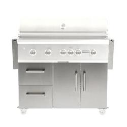 Coyote Grills 42 In Cart for C Series Grill, Stainless Steel | 38 H x 71 W x 23 D in | Wayfair CC1S42CT