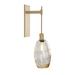 Hammerton Studio Ellisse Blown Glass Tempo Sconce Glass/Metal in Yellow | 23.5 H x 6.5 W x 9.3 D in | Wayfair IDB0035-24-GB-OA-E2