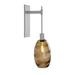 Hammerton Studio Ellisse Blown Glass Tempo Sconce Glass/Metal in Gray/White/Brown | 23.5 H x 6.5 W x 9.3 D in | Wayfair IDB0035-24-BS-OB-E2