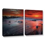 ArtWall The Brush of God - 2 Piece Wrapped Canvas Photograph Print Set Canvas, Cotton in White | 24 H x 36 W x 2 D in | Wayfair 0laz050b2436w