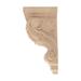 10 in x 4-3/4 in x 5-3/8 in Unfinished Small Hand Carved Solid Acanthus Leaf Corbel in Brown Architectural Products by Outwater L.L.C | Wayfair