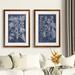 Rosalind Wheeler 'Besler Leaves In Indigo I' - 2 Piece Picture Frame Painting Print Set Paper in Blue/Green | 24 H x 18 W x 1.25 D in | Wayfair