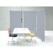 Screen Gems 106" W x 71" H 3 - Panel Aluminum Folding Room Divider in Gray | 71 H x 106 W x 1 D in | Wayfair SG-345