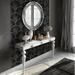 Hispania Home Saph Console Table & Mirror Set Wood in White/Black | 29.5 H x 47 W x 15.6 D in | Wayfair Saph C10-31 HG WM