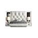 Hispania Home London Bedor71 Bedroom Set 5 Pieces Upholstered in Brown/White | King | Wayfair BEDOR71-SET5KM