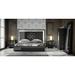 Hispania Home London Bedor147 Bedroom Set 5 Pieces Wood in Black | Queen | Wayfair BEDOR147-SET5QHG