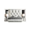 Hispania Home London Bedor71 Bedroom Set 5 Pieces Upholstered in Black | Queen | Wayfair BEDOR71-SET5QHG