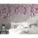GK Wall Design 3D Cherry Blossom Oil Painting Flower Textile Wallpaper Fabric in Gray | 187 W in | Wayfair GKWP000101W187H106
