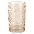 Allure Home Creations Floral Hedge Tumbler, Glass in Pink | 4.5 H x 2.7 W x 2.7 D in | Wayfair FHGTU00