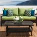 Zipcode Design™ Fresca 2 Piece Sofa Seating Group w/ Cushions Synthetic Wicker/All - Weather Wicker/Wicker/Rattan | 33 H x 76 W x 31 D in | Outdoor Furniture | Wayfair