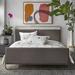 Mercury Row® Taneytown Queen Low Profile Platform Bed Upholstered/Metal/Polyester in Gray | 42 H x 65 W x 86.8 D in | Wayfair