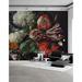 Red Barrel Studio® Arnis Peel & Stick Red Tulip Flower Floral Wallpaper Vinyl in Black | 112 W in | Wayfair EEC9E287081242DEA70D6E6A62500881