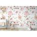 Red Barrel Studio® Arnis Peel & Stick Watercolor Soft Colorful Flowers Removable Wallpaper Vinyl in White | 75 W in | Wayfair