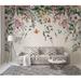 Bayou Breeze Catalano Peel & Stick Colorful Flowers & Leaves Floral Removable Wallpaper Vinyl in White | 204 W in | Wayfair