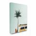 Bay Isle Home™ 'Surf Bus Yellow w/ Palm Tree' by Design Fabrikken Photograph Print Canvas in Blue | 30 H x 24 W x 1.5 D in | Wayfair