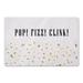 White 1 x 18 x 27 in Kitchen Mat - The Holiday Aisle® Osterley Pop Fizz Clink Kitchen Mat Synthetics | 1 H x 18 W x 27 D in | Wayfair