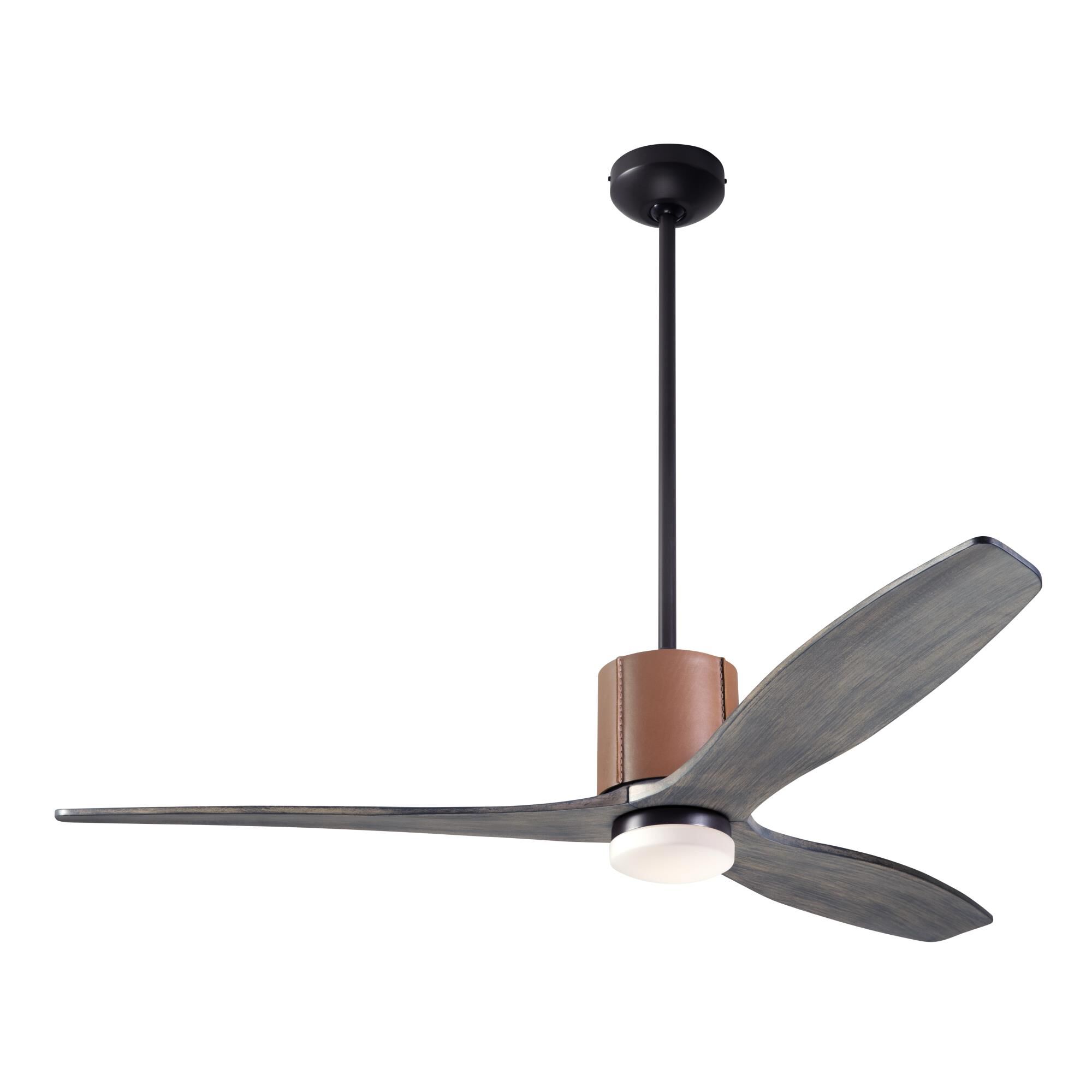 Modern Fan Company Leatherluxe 54 Inch Ceiling Fan with Light Kit - LLX-DBTA-54-GY-271-CC