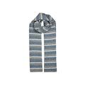 Dents Women's Knitted Scarf with Striped Fairisle Print DOVE GREY ONE