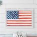 Marmont Hill 'Flag Of America' Framed Print Paper in Black | 30 H x 45 W x 1.5 D in | Wayfair MH-AMERFO-06-WFPFL-45