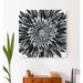 Latitude Run® Gray Flower Photograph - Wrapped Canvas Photograph Print Canvas in Black/White | 36 H x 36 W x 1.25 D in | Wayfair