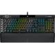 CORSAIR K100 RGB Optisch-Mechanische Kabelgebundene Gaming-Tastatur - OPX Linear-Schalter - PBT Double-Shot Tastenkappen - Elgato Stream Deck & iCUE Kompatibel - PC, Mac, Xbox - QWERTZ DE - Schwarz