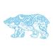 Loon Peak® Polar Bear Wall Decal Vinyl in Blue | 28 H x 52 W in | Wayfair 17F469C5884C4DEFA42925CEA047AC08