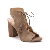 Jessica Simpson Shoes | Jessica Simpson Tie Heeled Sandal In Sand | Color: Tan | Size: 8