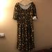 Lularoe Dresses | Lularoe Nicole Dress | Color: Black/Gold | Size: 2x