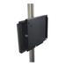 Omnimed Telemedicine Height Adjustable Universal Pole Mount in Black | 8 H x 8 W in | Wayfair 741349