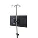 Omnimed Pole Mount for 28" - 32" Screens Universal Mount Holds up to 50 lbs in Black | 8 H x 8 W in | Wayfair 741345