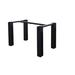 BFM Seating I-Beam 36x48" Table Base Steel in Black/Gray | 48 H in | Wayfair JSTB3648BL