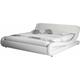 Lit Double pour Matelas Lit Adulte 120x190cm Couleur Blanc Matériaux bois et simili cuir Modèle