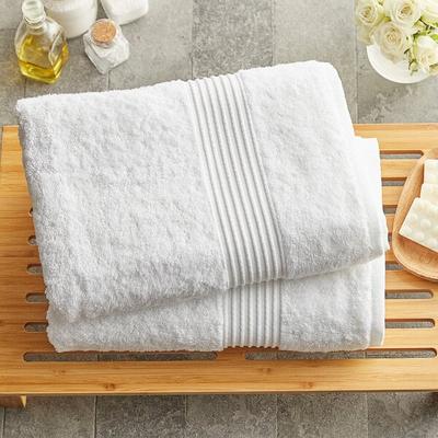 Lavex Luxury 27" x 54" 100% Combed Ring-Spun Cotton Bath Towel 17 lb. - 12/Pack