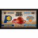 "Indiana Pacers vs. New York Knicks Framed 10"" x 20"" House Divided Collage"