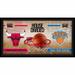 Chicago Bulls vs. New York Knicks Framed 10" x 20" House Divided Collage