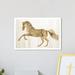 Art Remedy Farm Animals Gold Wild & Free Horses - Graphic Art Print on Canvas in White/Brown | 36 H x 54 W x 1.5 D in | Wayfair