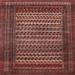 Brown/Red 96 x 0.35 in Indoor Area Rug - Bungalow Rose Oriental Red/Brown/Beige Area Rug Polyester/Wool | 96 W x 0.35 D in | Wayfair